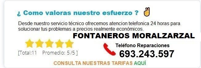 Fontanero Moralzarzal precio